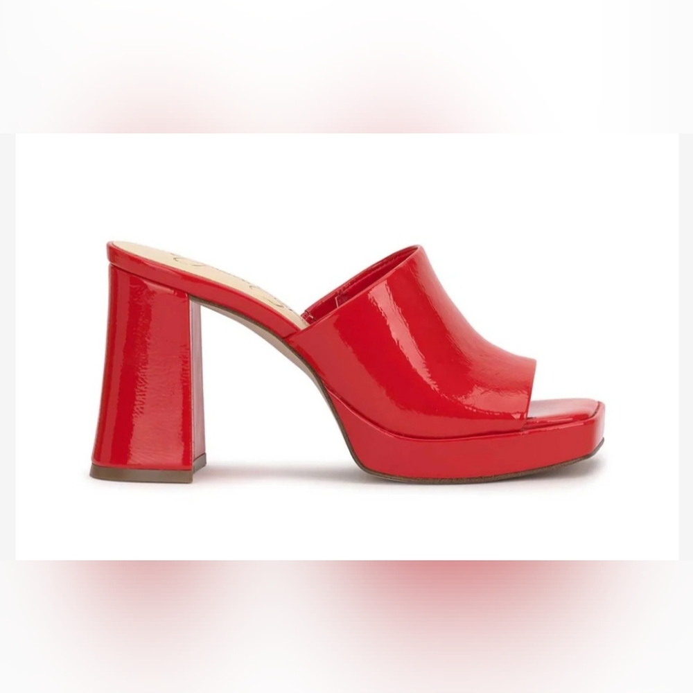 Jessica Simpson Kashet Mule platform sandal in red